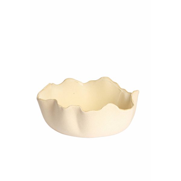 Light & Living Schaal 36,5x35,5x14 cm GASPAR keramiek mat crème+beige
