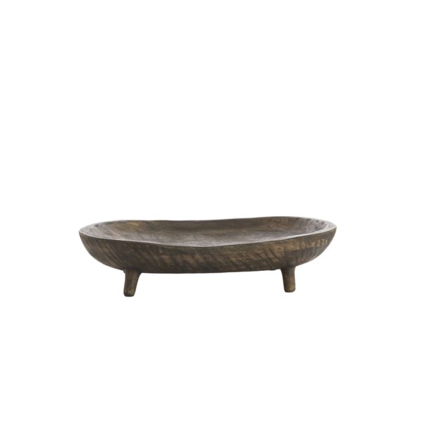 Light & Living Schaal op voet 45x34x10 cm AILA mango hout antiek bruin