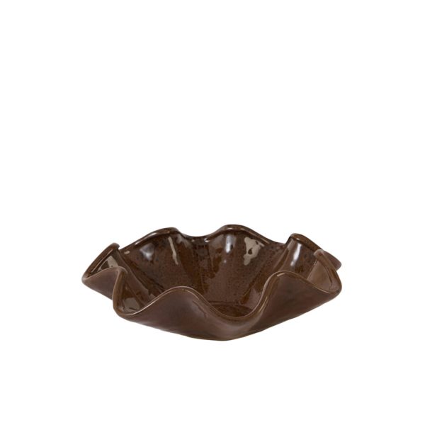 Light & Living Schaal Ø35x10 cm GODENI keramiek terra-bruin