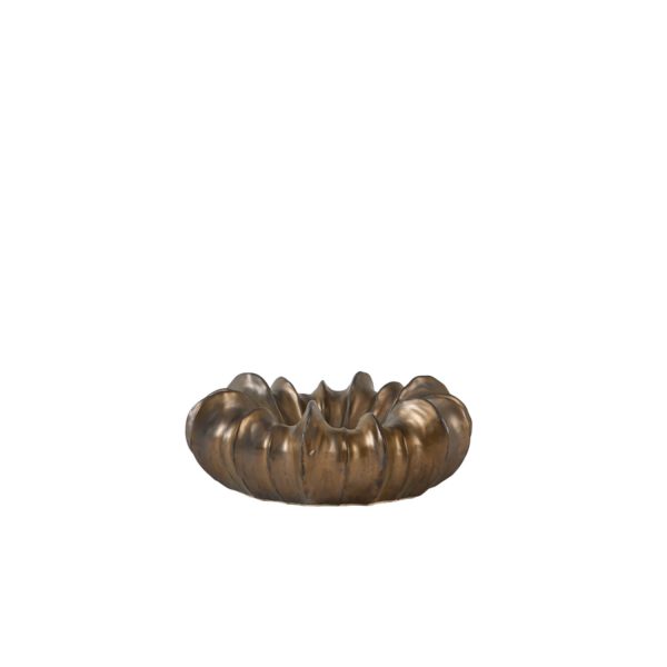 Light & Living Schaal Ø32,5x10,5 cm VELONI keramiek antiek brons