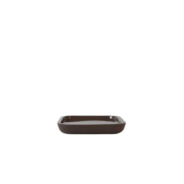 Light & Living Schaal 30x30x5 cm VITCH glans donker bruin+mat donker bruin