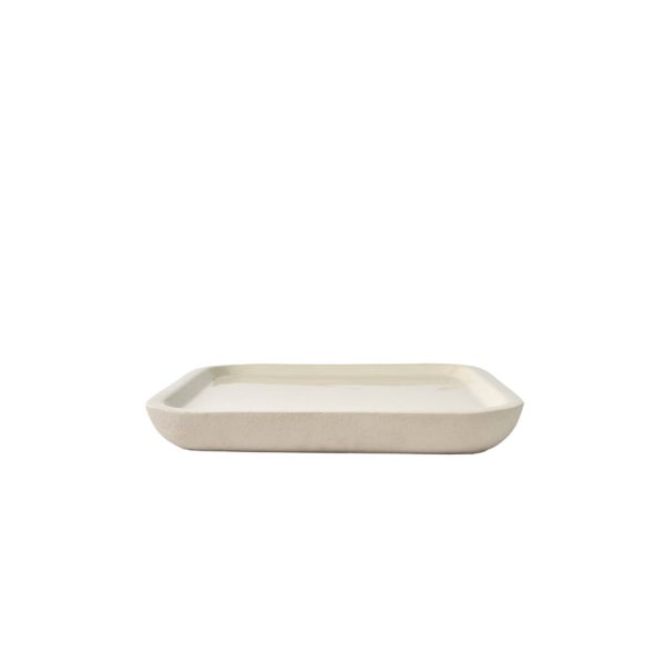 Light & Living Schaal 38x38x5 cm VITCH glans crème+mat crème