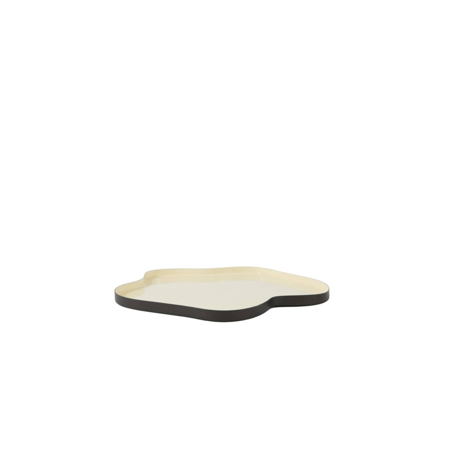 Light & Living Schaal Ø40x2 cm PEDRIO glans crème+mat bruin-brons
