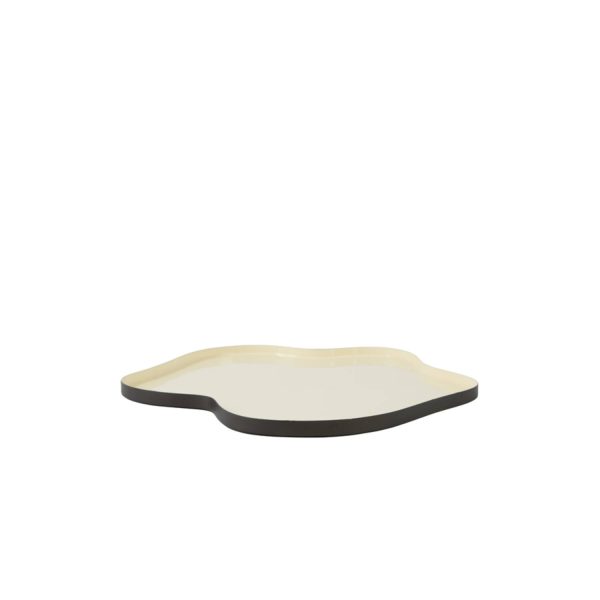 Light & Living Schaal Ø50x2 cm PEDRIO glans crème+mat bruin-brons
