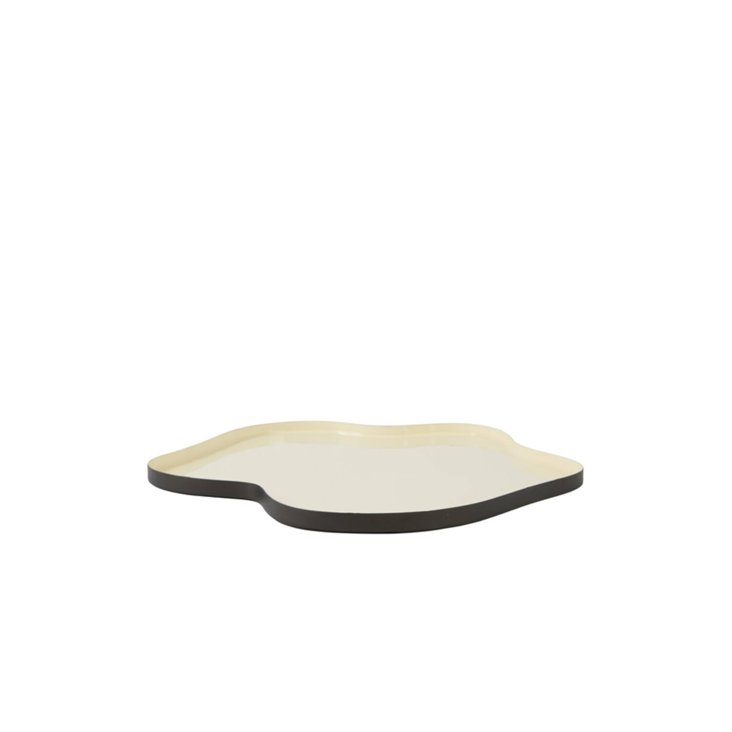 Light & Living Schaal Ø50x2 cm PEDRIO glans crème+mat bruin-brons