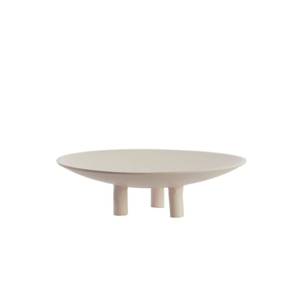 Light & Living Plateau op voet Ø40x11 cm TABUA crème