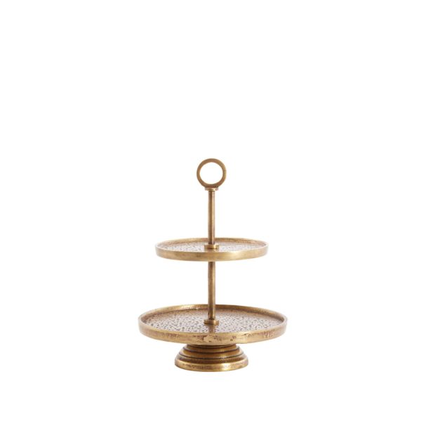 Light & Living Etagère 2 laags Ø24x37 cm LUTEK antiek brons