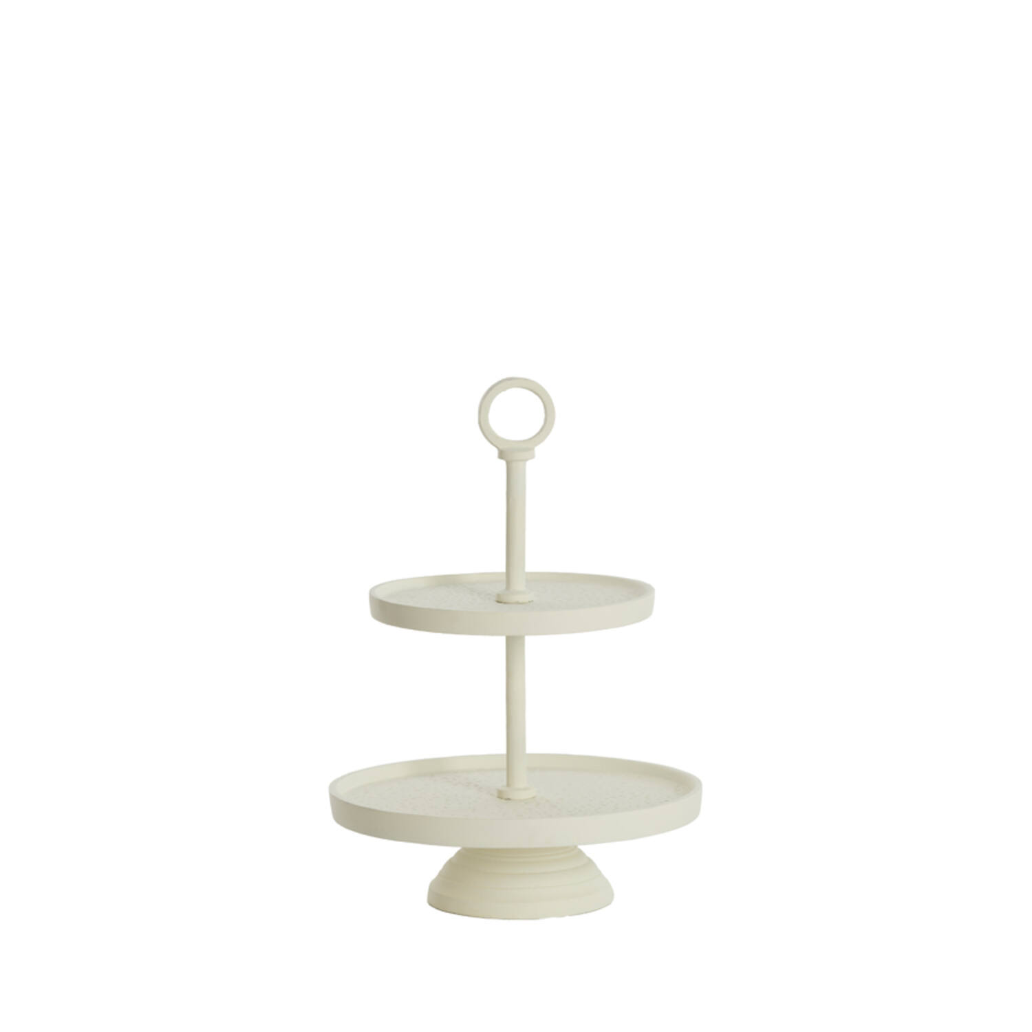 Light & Living Etagère 2 laags Ø24x37 cm LUTEK crème