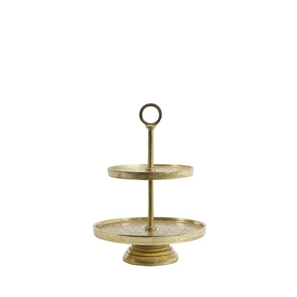 Light & Living Etagère 2 laags Ø24x37 cm LUTEK goud