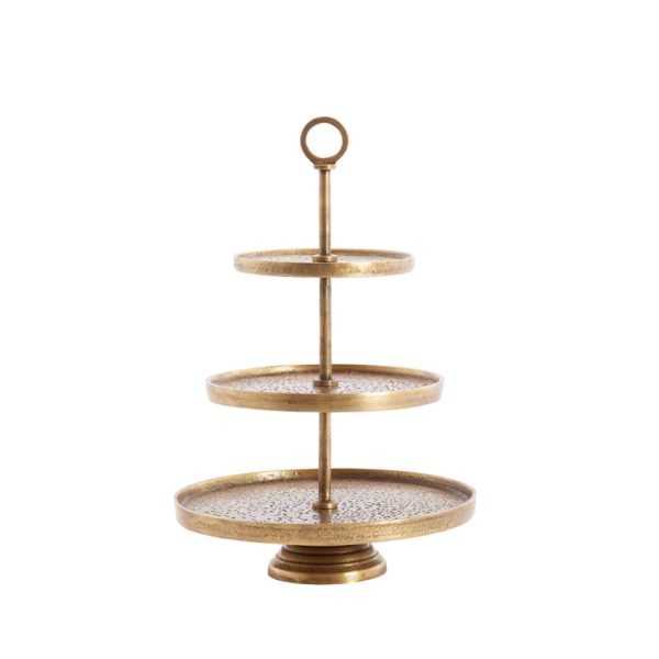 Light & Living Etagère 3 laags Ø32x48 cm LUTEK antiek brons