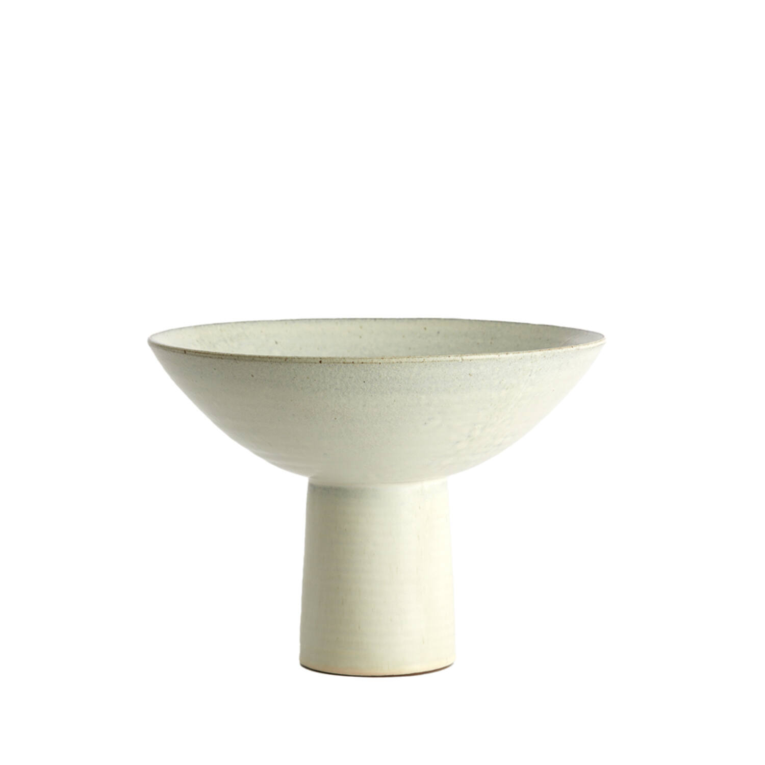 Light & Living Schaal op voet Ø35,5x25,5 cm VASCO mat crème-zand