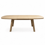 Nijwie Dutch Industries Turku eetkamertafel uitschuifbaar 180/240, deens ovaal, Natural Oak - Oak Collection