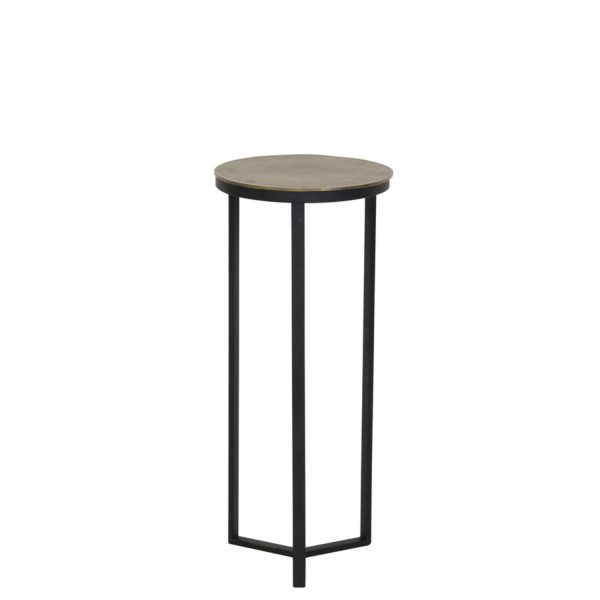 Light & Living Zuil Ø35x81 cm RETIRO mat zwart+ruw antiek brons