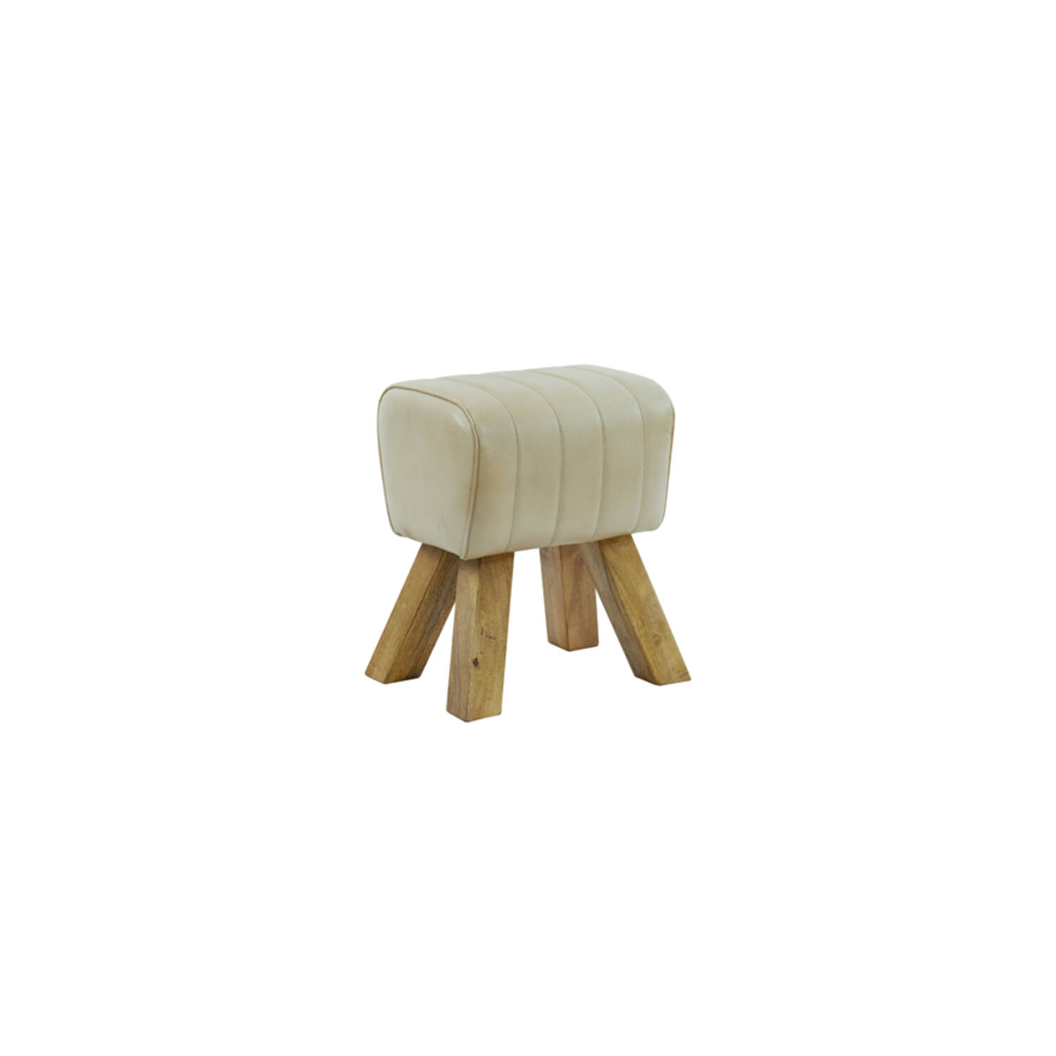 Light & Living Kruk 40x31x46 cm RAMY leer zand+hout naturel