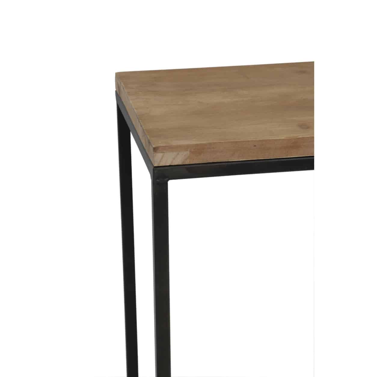 Light & Living Zuil S/2 30x30x82,5+35x35x102 cm YARULA hout+zwart