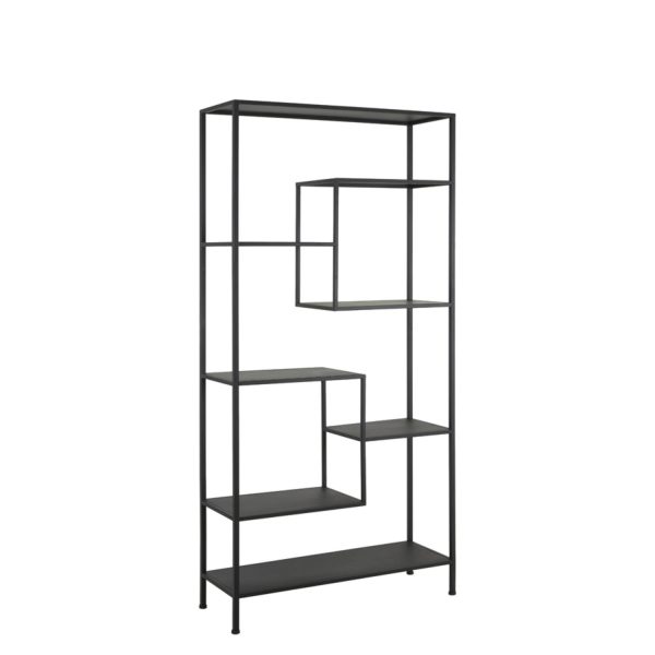 Light & Living Kast open 101x36x200 cm YVANA mat zwart
