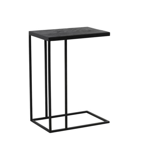 Light & Living Bijzettafel 45x30x62 cm CHISA mango hout zwart-zwart