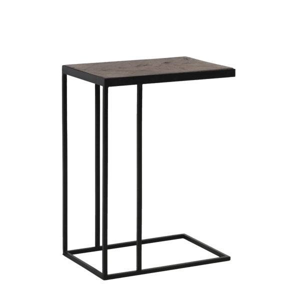 Light & Living Bijzettafel 45x30x62 cm CHISA mango hout bruin-zwart