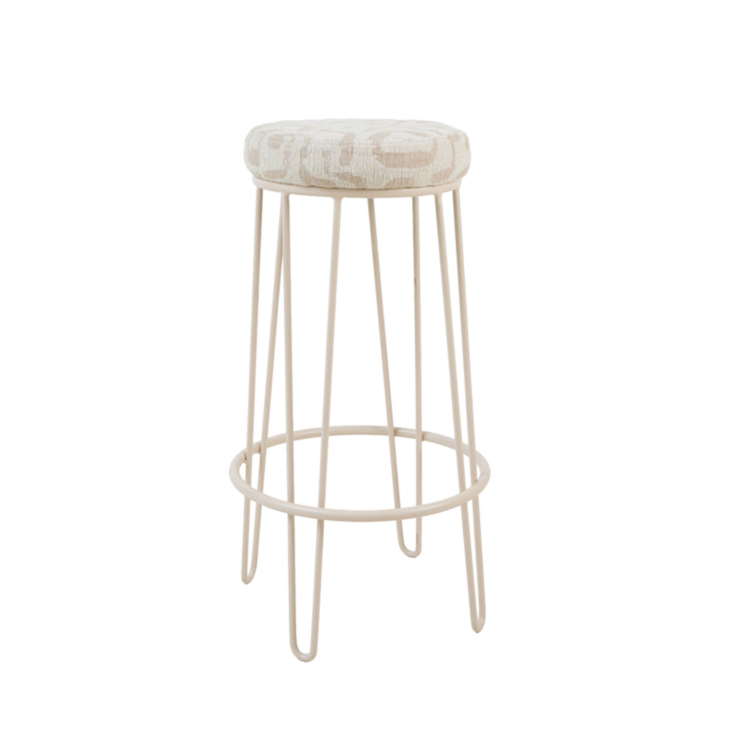 Light & Living Barkruk Ø41x73 cm ALICE beige+zand+crème
