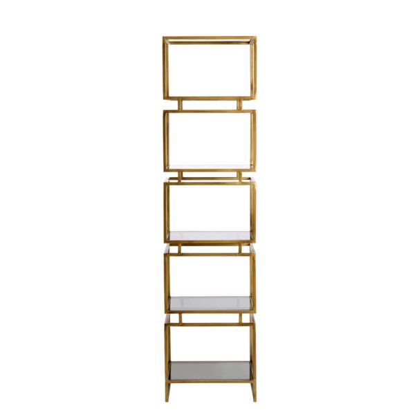 Light & Living Kast 5L 45x35x180 cm LUCAMBO glas smoke+antiek brons