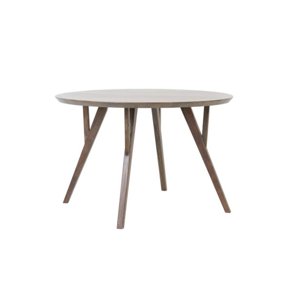 Light & Living Eettafel Ø120x76 cm QUENZA acacia hout bruin