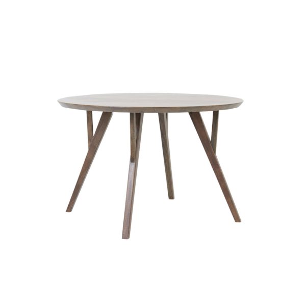 Light & Living Eettafel Ø140x76 cm QUENZA acacia hout bruin