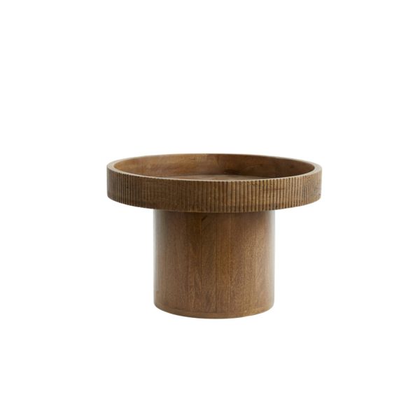 Light & Living Bijzettafel Ø50x35 cm KALOMO hout donker bruin