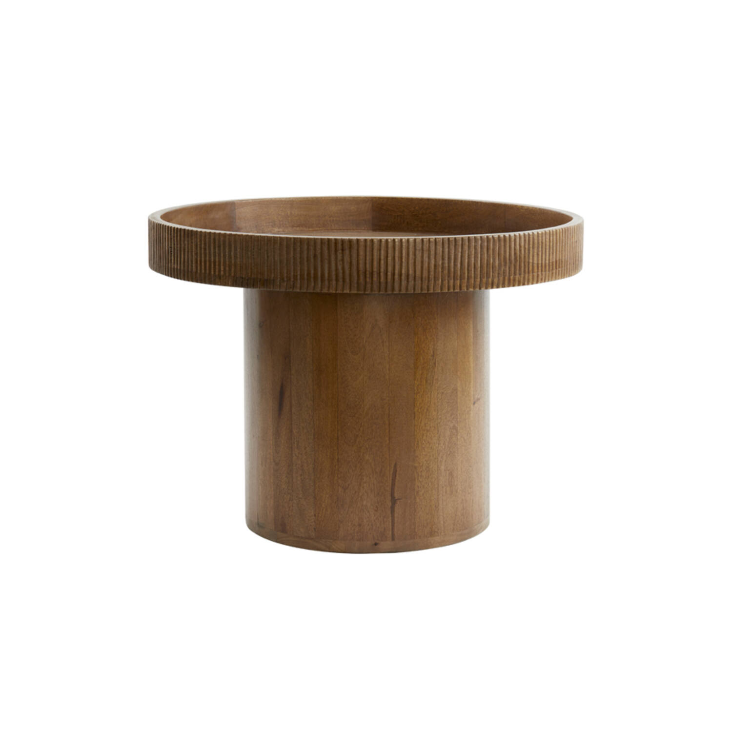 Light & Living Bijzettafel Ø60x44 cm KALOMO hout donker bruin