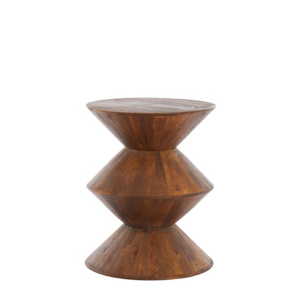 Light & Living Bijzettafel Ø40x50 cm LARUS mango hout bruin