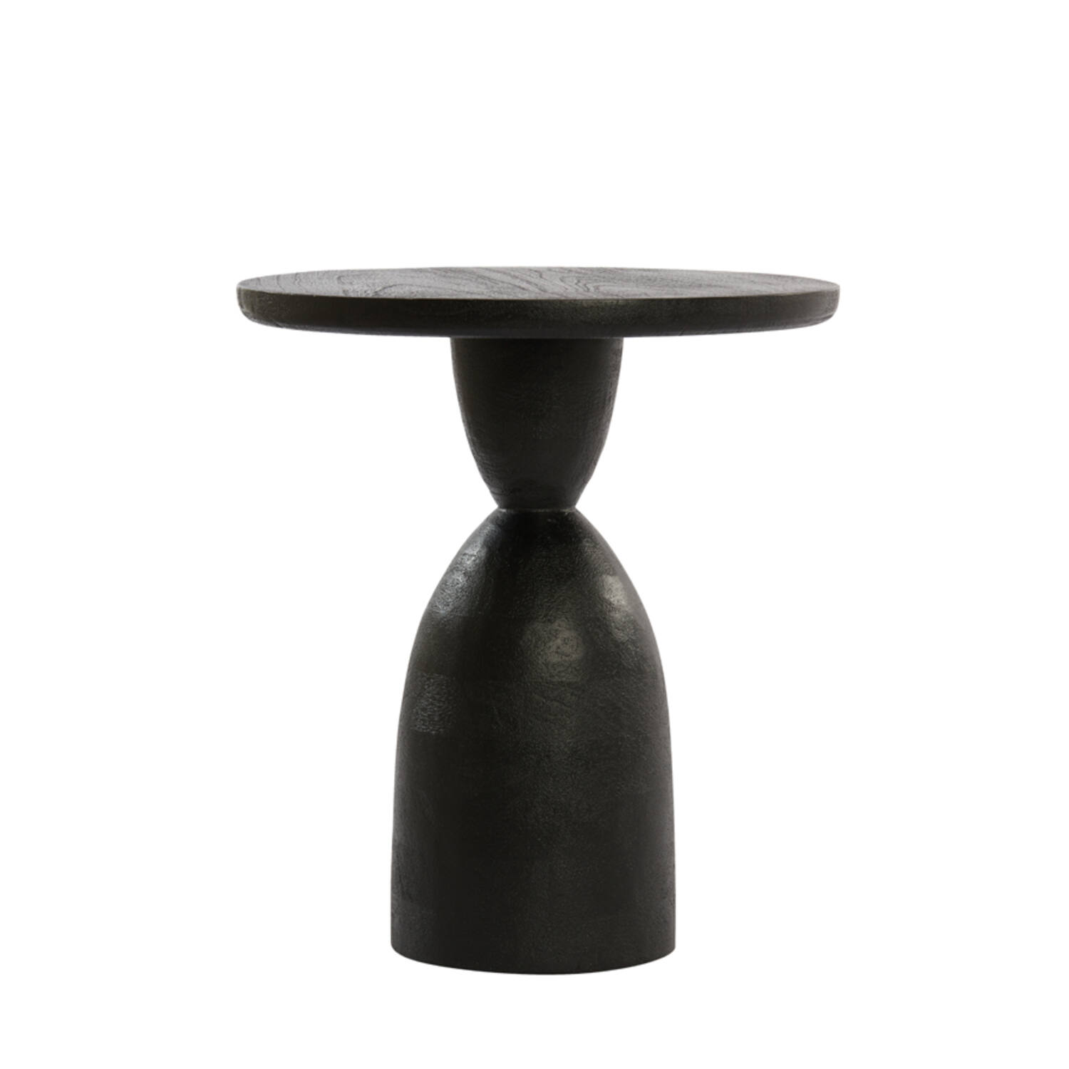Light & Living Bijzettafel Ø40x50 cm TORIR mango hout mat zwart