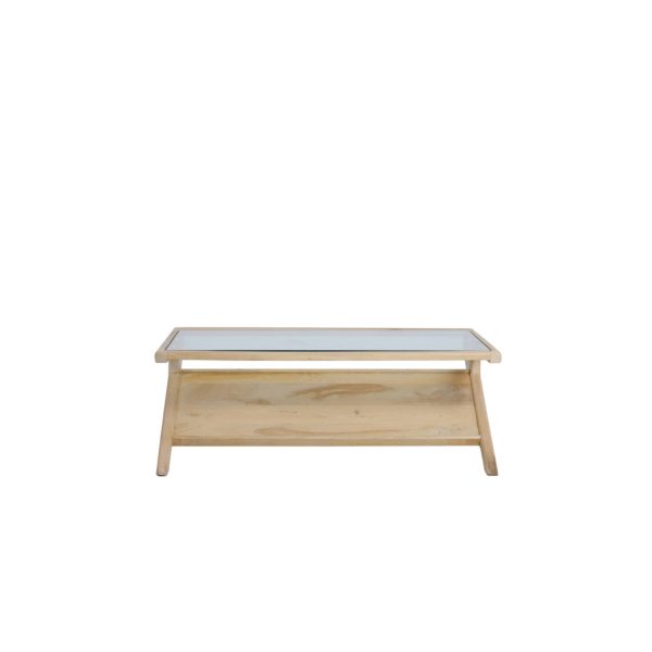 Light & Living Salontafel 112x70x41 cm YUKI mango hout naturel+glas