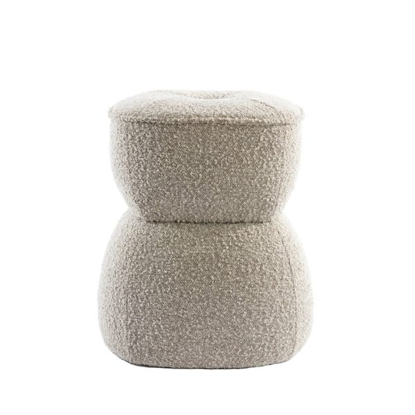 Light & Living Poef Ø40x46 cm LEYLA beige