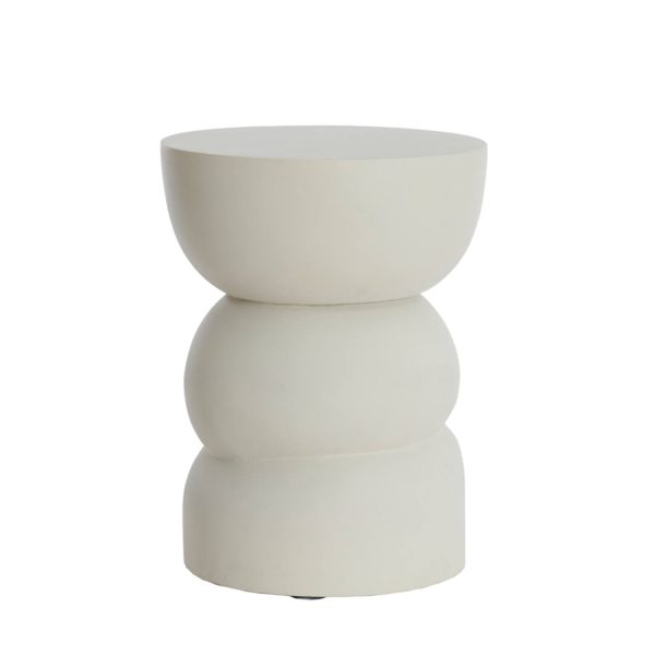 Light & Living Bijzettafel Ø35x45 cm AZALIO crème