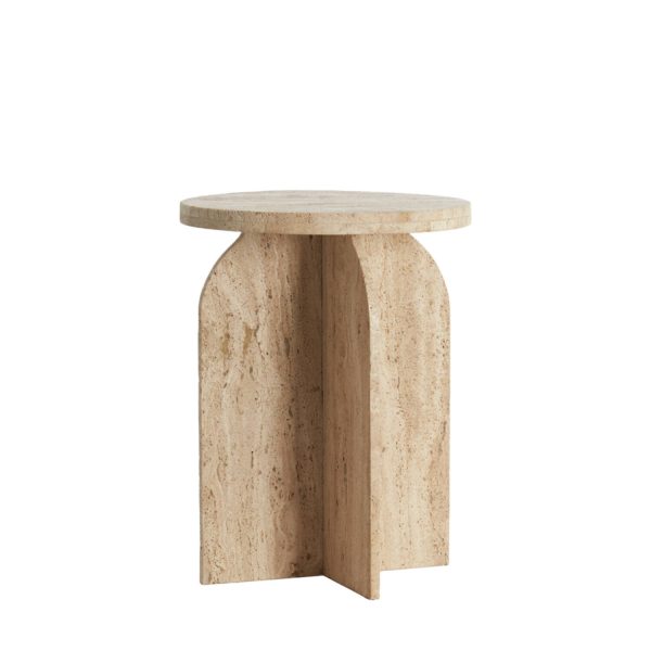 Light & Living Bijzettafel Ø41x56 cm OTINIA travertin zand