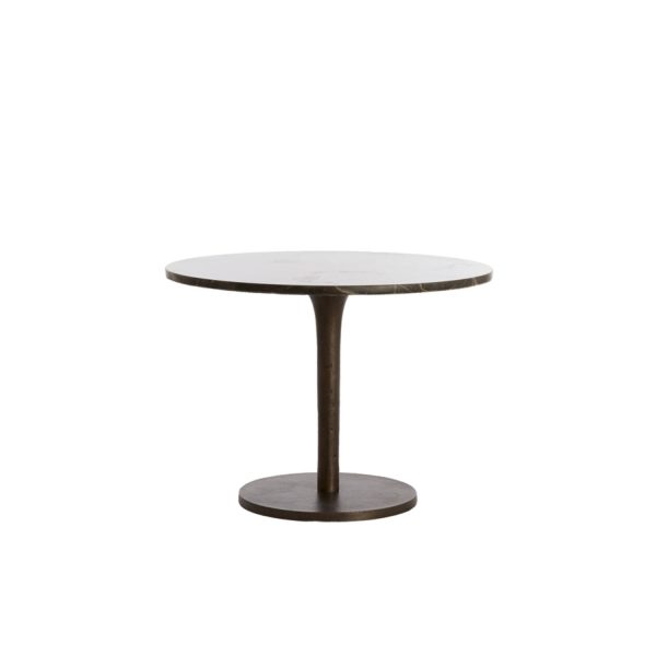 Light & Living Bijzettafel Ø61x41 cm PAZO donker bruin marmer+donker bruin