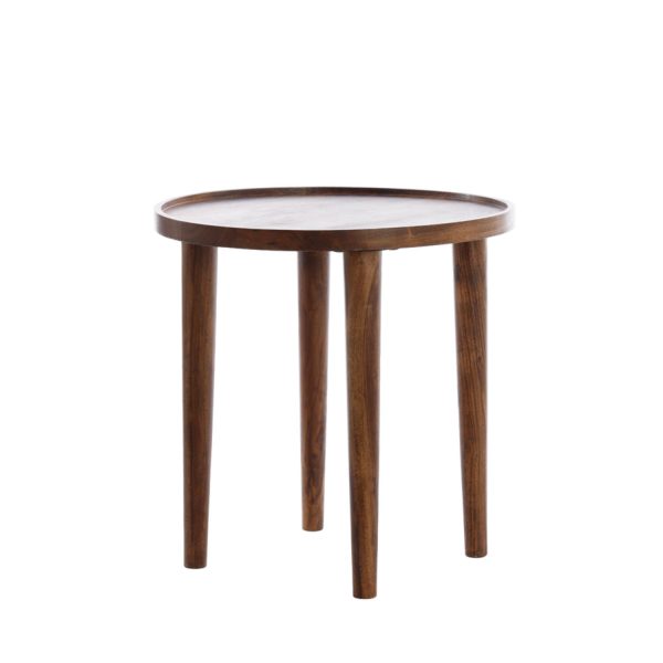 Light & Living Bijzettafel Ø45x45 cm QIANO acacia hout bruin
