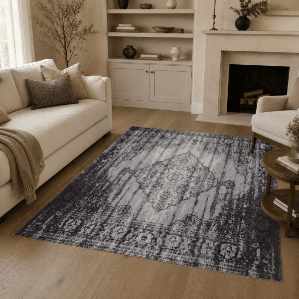 Livingfurn Brix Kelly Vintage Black 170x240 cm