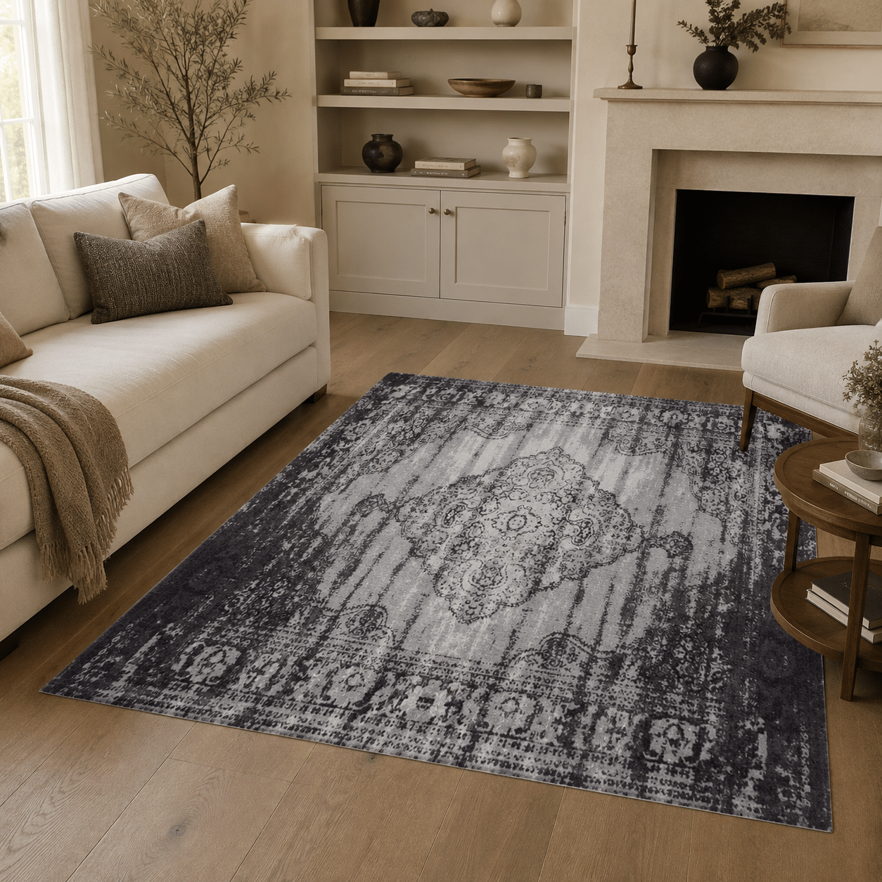Livingfurn Brix Kelly Vintage Black 170x240 cm