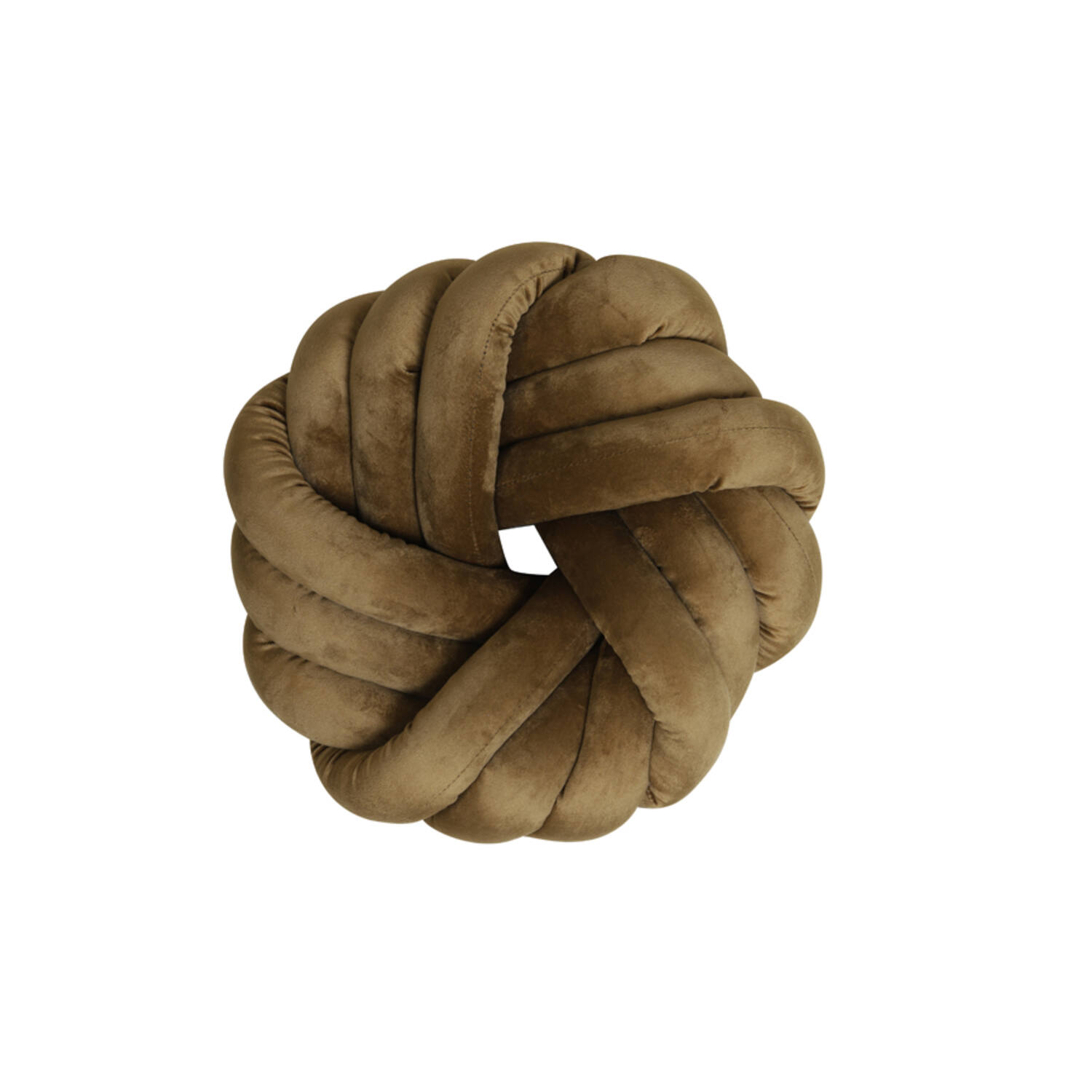 Light & Living Kussen 33x33 cm KNOT velvet karamel