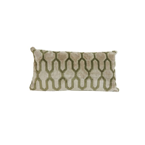 Light & Living Kussen 60x30 cm JEMBANA zand+olijf groen