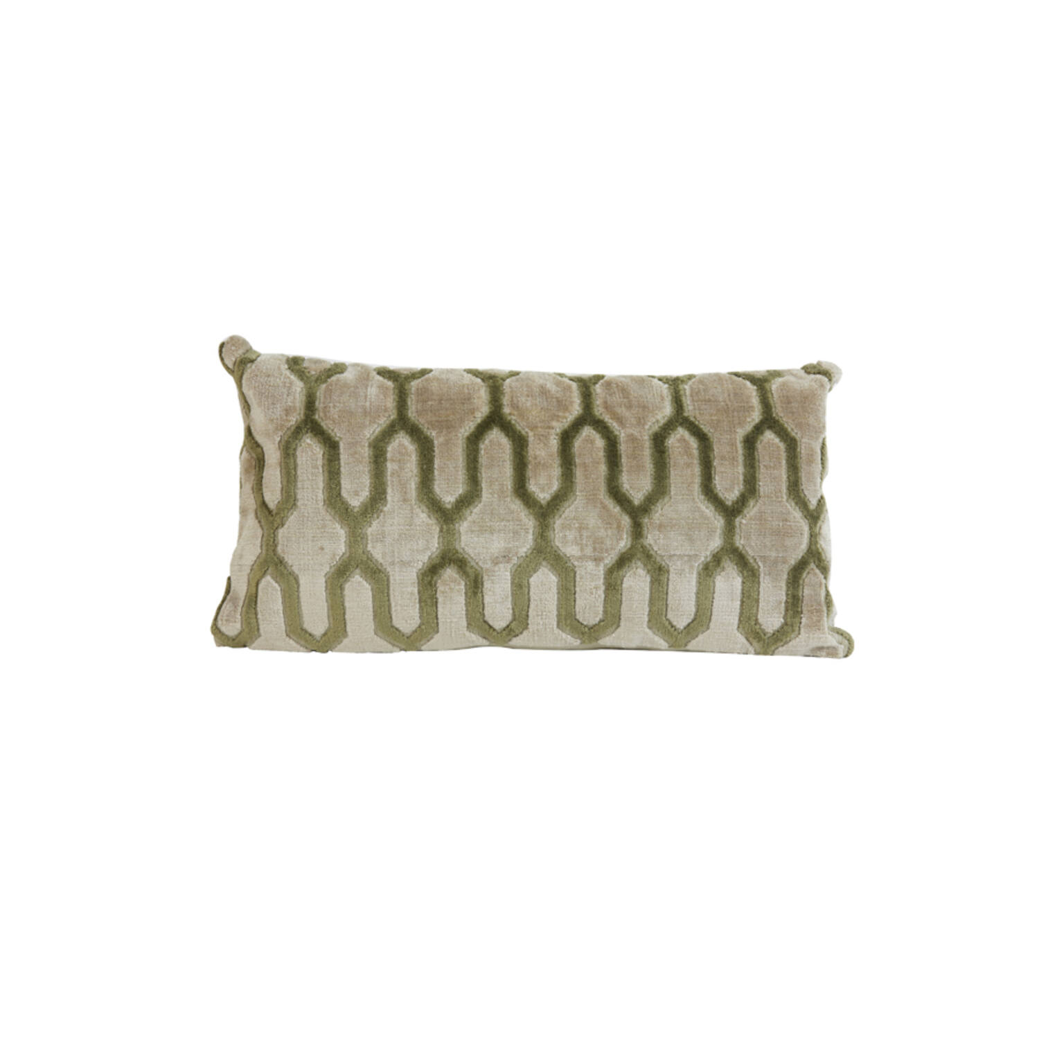 Light & Living Kussen 60x30 cm JEMBANA zand+olijf groen