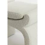 Light & Living Poef 60x46x46 cm NAFYA bouclé crème