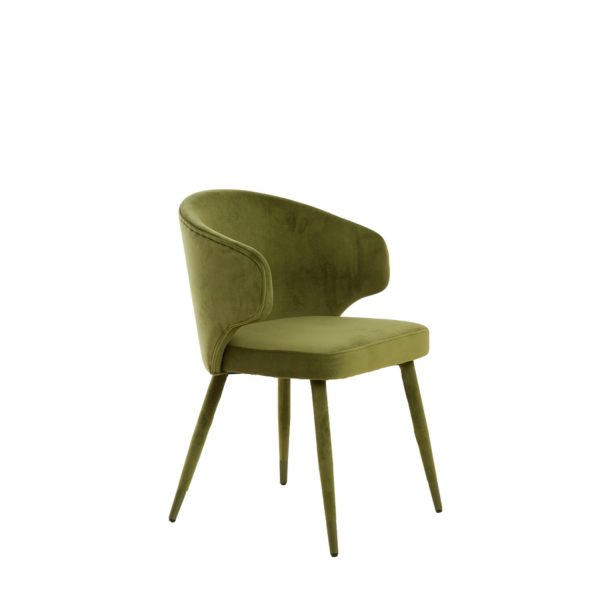 Light & Living Eetkamerstoel 58x54,5x83 cm KOSAKA olijf groen
