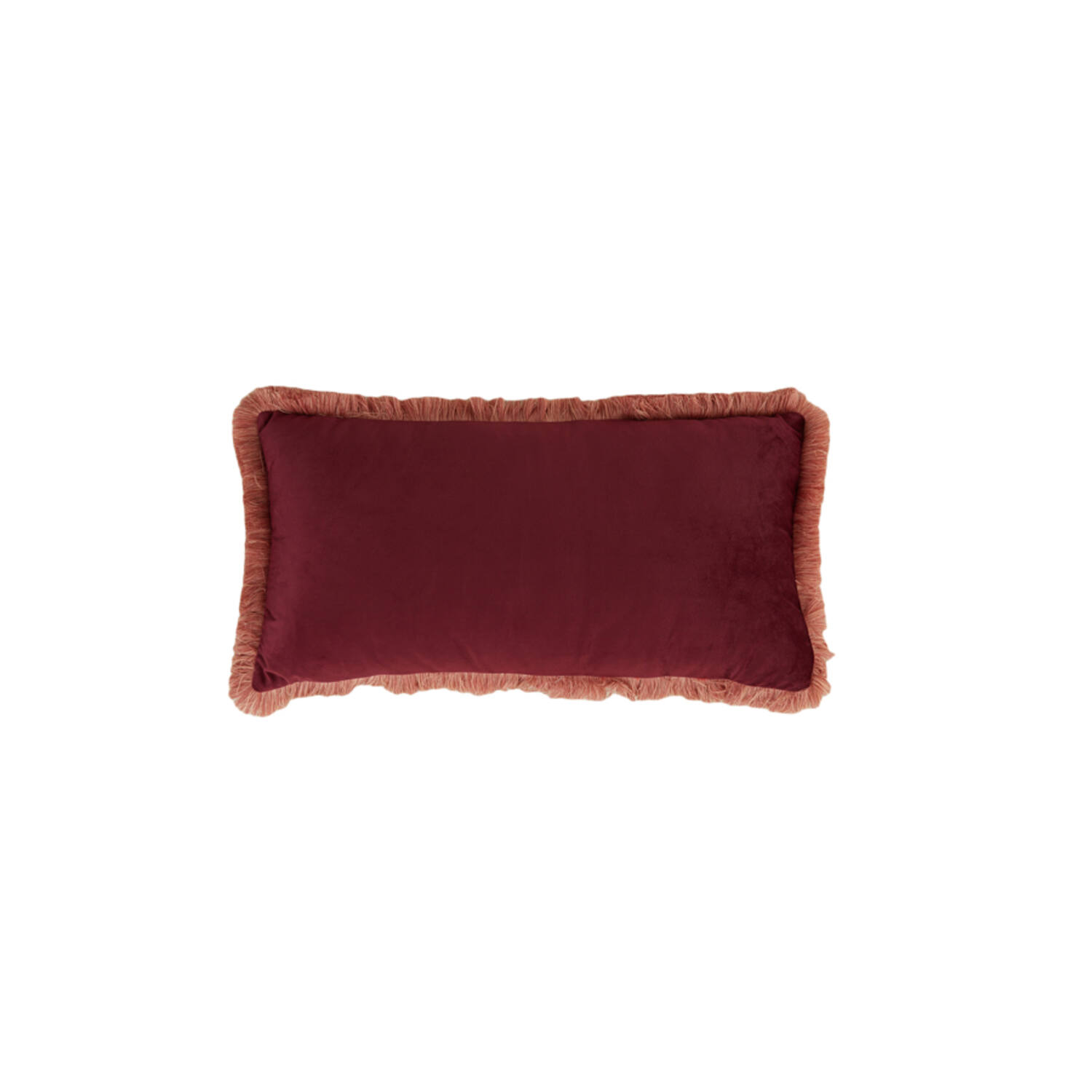 Light & Living Kussen 60x30 cm LIENA velvet bordeaux-licht roze