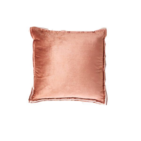 Light & Living Kussen 45x45 cm BAXLEY velvet oud roze+linnen naturel