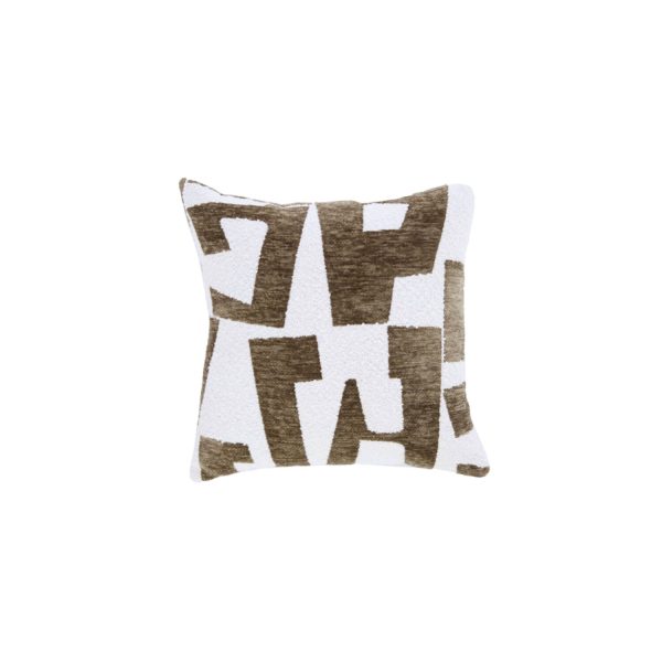 Light & Living Kussen 45x45 cm METRAL groen-crème