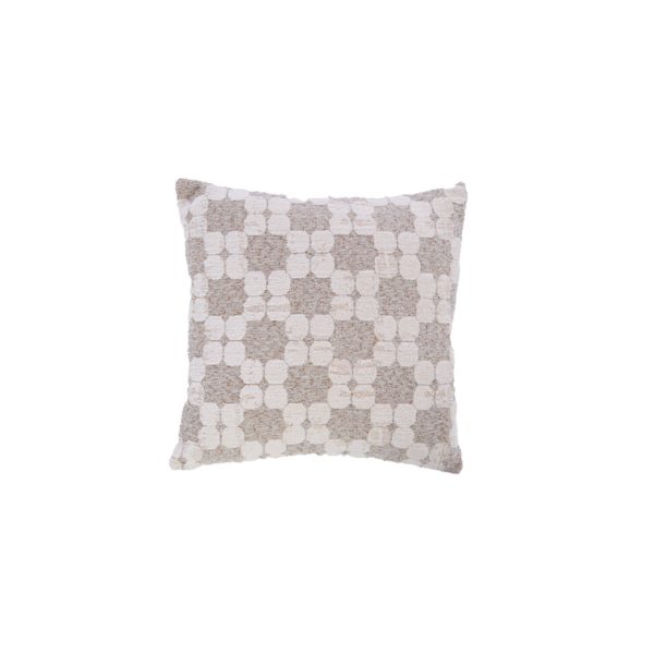 Light & Living Kussen 45x45 cm PUEBLO crème+zand veren gevuld