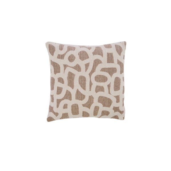 Light & Living Kussen 45x45 cm ALPENA taupe+beige veren gevuld