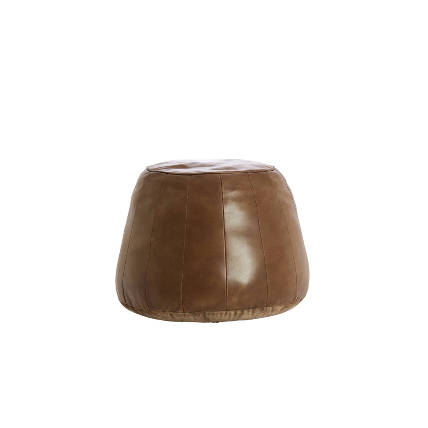 Light & Living Poef Ø56x42 cm DOVIO leer bruin