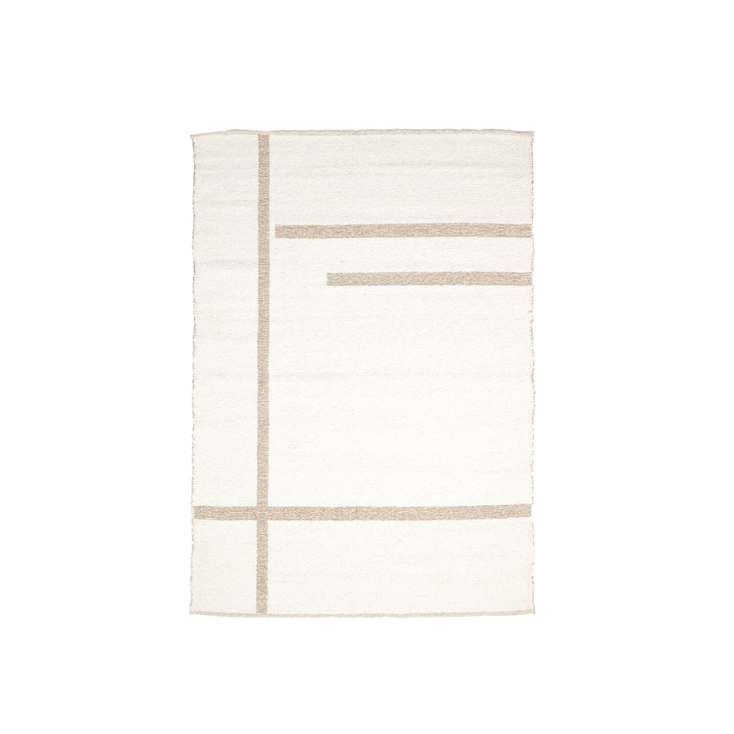 Light & Living Vloerkleed 230x160 cm BUKIT wol crème+jute naturel